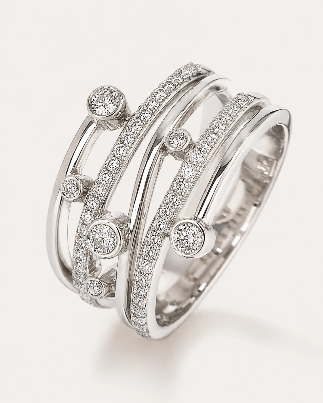 18ct diamond dress ring